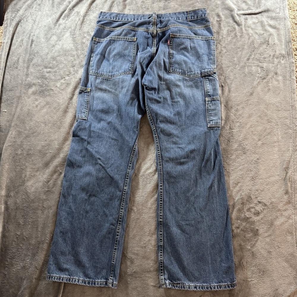 Vintage Levis Carpenter Jeans Mens 34x30 Blue Loose Baggy Skater Grunge Wide Y2K